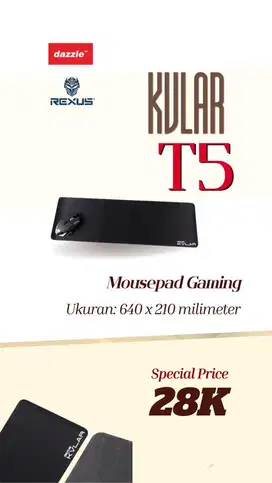 Rexus Mousepad Gaming Kvlar T5