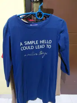 Baju terusan bahan kaos