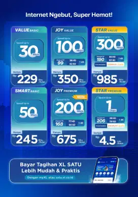 Wi-Fi XL Satu Yang berani jamin Harga Flat & Stabil
