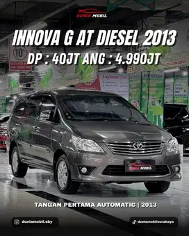 Toyota Innova G AT Diesel 2013 / 2012 Tangan Pertama Solar Barong