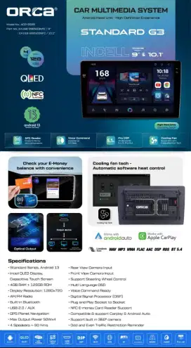 Hu android orca nfc 4/128 HDmi G3 New