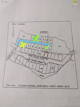 Dijual cepat tanah kavling dibojong rawalumbu griya manik asri