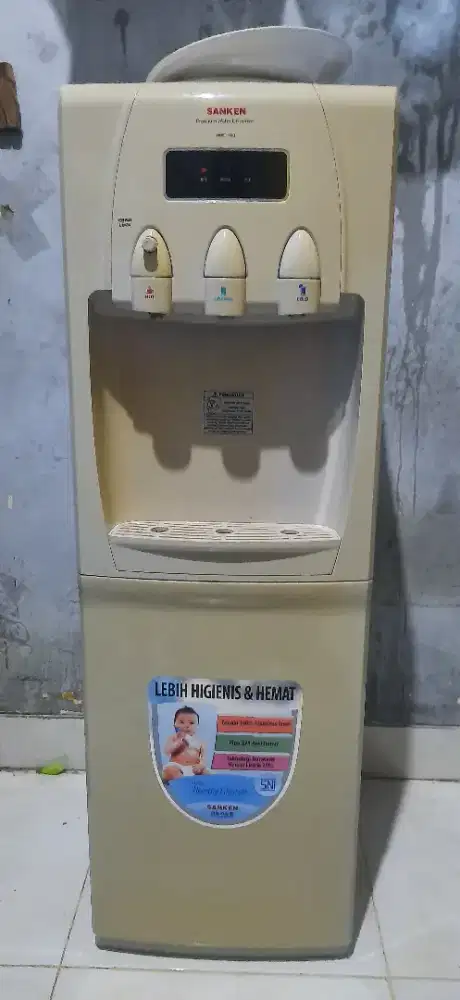 JUAL WATER DISPENSER SANKEN HWD 760 KOMP 3 KRAN 170 WATT GALON ATAS