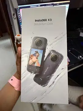 Kamera insta 360 x3 dijual baru pakai 1 kali