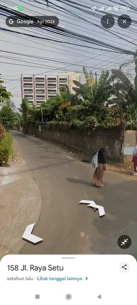 Dijual tanah di jalan raya utama setu grand wisata