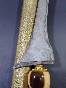 Keris Brojol Sepuh Pamor Pendaringan Kebak