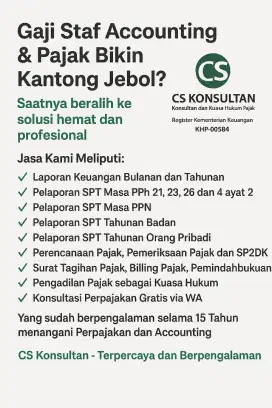JASA KONSULTAN dan KUASA HUKUM PAJAK