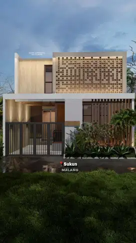Rumah Baru Dengan Desain Industrial 2 Lantai Di Sukun Malang