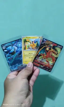 PAKET 3 PCS KARTU POKEMON ORIGINAL 100% TCG INDO & JAPAN
