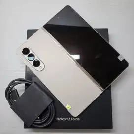 SAMSUNG GALAXY Z FOLD 4 5G BEIGE GOLD 12/256 SEIN MULUS ANTI MINUS