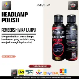 Hedlamp Polish 100ml - Pembersih kaca mobil dari kusam kuning buram