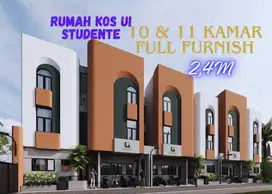 Jual 11 kamar rumah kos dekat Universitas Indonesia