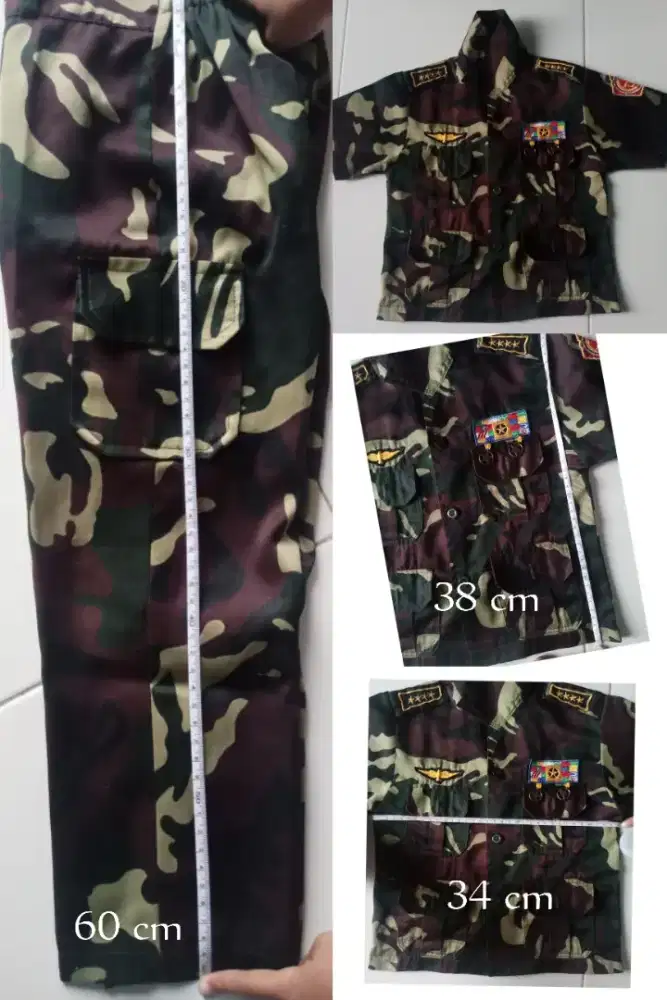 Baju Profesi TNI AD anak TK