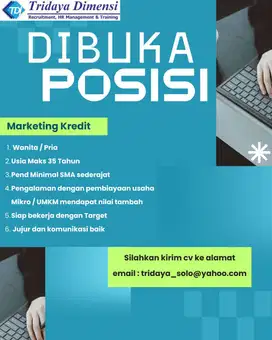 Marketing Credit Officer Area Sragen
