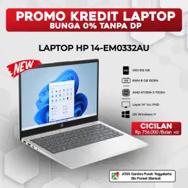 BISA KREDIT LAPTOP HP 14-EM0332AU AMD RYZEN 3 RAM 8GB DDR4 SSD 512GB