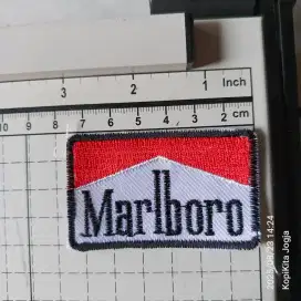 emblem patch bordir marlboro