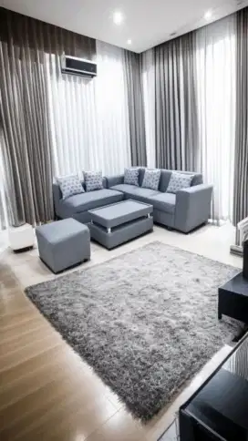 Sofa L minimalis + PUk murah