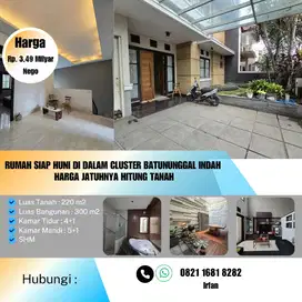 Rumah Cepat Siap Huni di Dalam Cluster Batununggal Indah