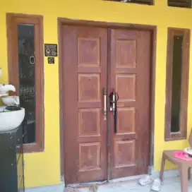 Pintu Kusen 2 pintu kayu kamper