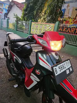 F1ZR V 110 ZHE Caltex Restorasi – Speedo Digital, Pajak Panjang, 1999