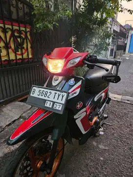 F1ZR V 110 ZHE Caltex Restorasi – Speedo Digital, Pajak Panjang, 1999