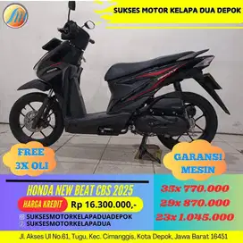 HONDA NEW BEAT CBS 2025 CASH/KREDIT PROSES CEPAT SYARAT MUDAH