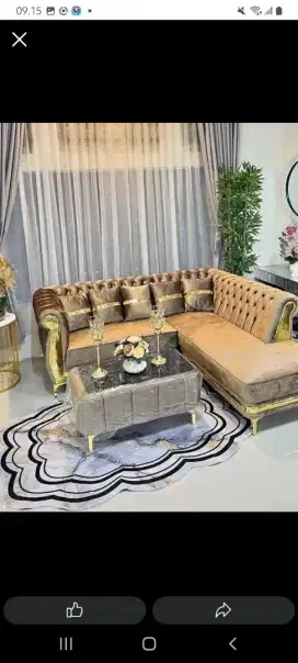 Sofa l slonjor murah best seller