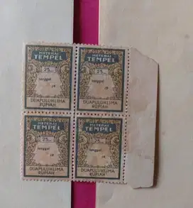 Dijual Materai Tempel lama 25 Rupiah Belum Pernah Terpakai Jamin Asli