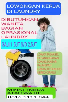 Lowongan kerja dilaundry