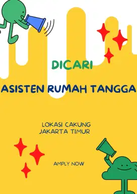 DICARI ASISTEN RUMAH TANGGA