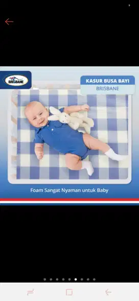Kasur Busa Bayi merk Brisbane