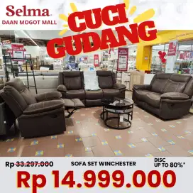 Promo Sofa Set Reclining Fabric