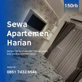 Menyewakan apartemen harian Treepark Serpong BSD City murah