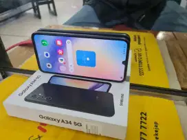 Samsung A34 5G 8/256 gb lengkap normal tampa kendala