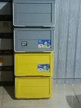 4 buah storage box, rak tempat penyimpanan serbaguna