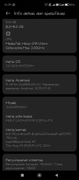 Redmi 13 Ram 8+8/128 Sdh NFC Hp+cas