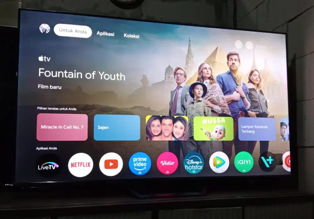 Jual tv 50 inch dari Merek Aqua Google TV TYPE AQT50S80EUX