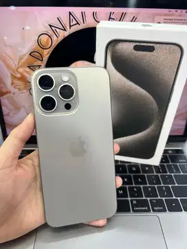 SECOND IPHONE 15 PRO MAX 256GB EX IBOX MULUS PEMAKAIAN