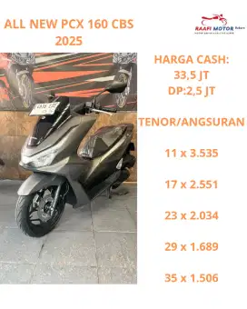 PCX 160 CBS 2025 MOKAS BERKUALITAS SUPER & BERGARANSI CASH/KREDIT