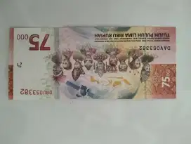 Uang Kertas 75ribu