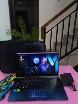 Asus ZenBook UX433 Core i7 RAM 16GB SSD Dual VGA Nvidia Siap Gaming