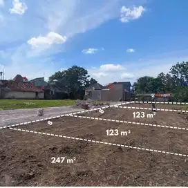 Dijual Tanah Jogja 1km Dari Jl Kaliurang SHM Pekarangan