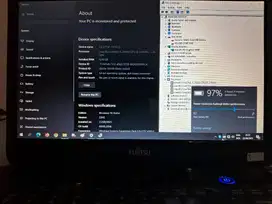 Laptop Core i5 8GB SSD +HDD Fujitsu BADAK Mewah Mulus Garansi