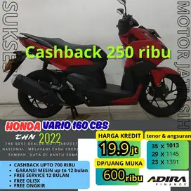 HONDA VARIO 160 CBS 2022 BISA CASH DA KREDIT