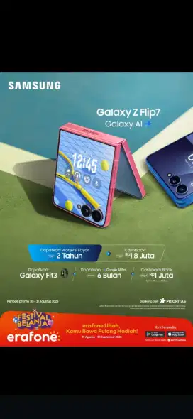 Promo Samsung Zflip7 free proteksi 2 tahun