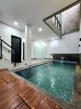 DIJUAL RUMAH BARU DESIGN MODERN PRIVATE POOL SIAP HUNI DI CILANDAK