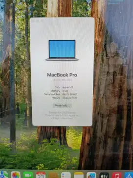 Macbook Pro M2 layar 13 Inch Ram 8 Ssd 256 Space Grey buat desain