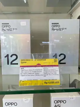 Reno 12f 5g 12/512 masih segel