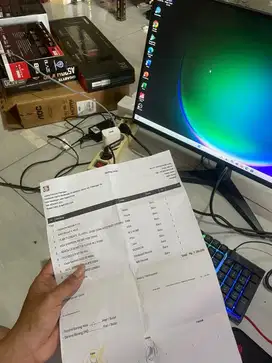 PC Gaming AMD RYZEN 5 4500 fulset nota mulus seperti baru