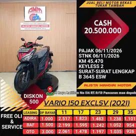 VARIO 150 EXCLUSIVE 2021, SS LENGKAP, PAJAK HIDUP